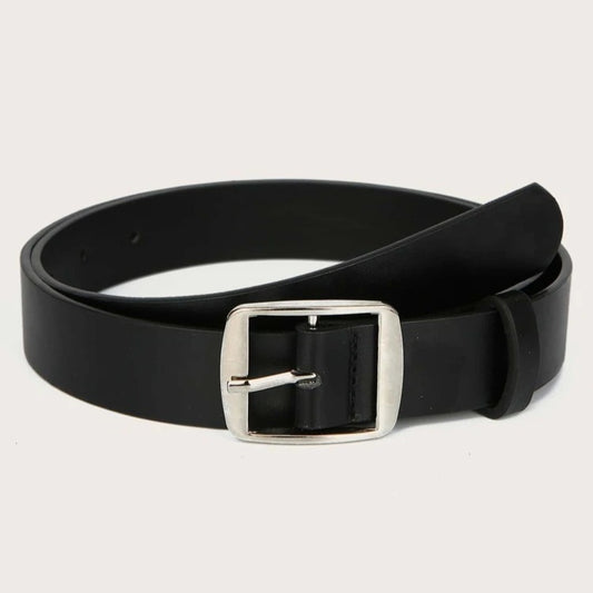 LIL MR -  Boys Black Leather Belt