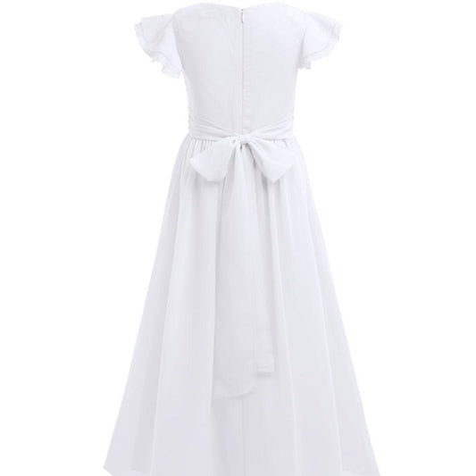 Alana - White - Girls Dress