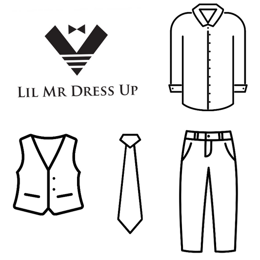 LIL MR -  4 Piece Suit Set - Navy