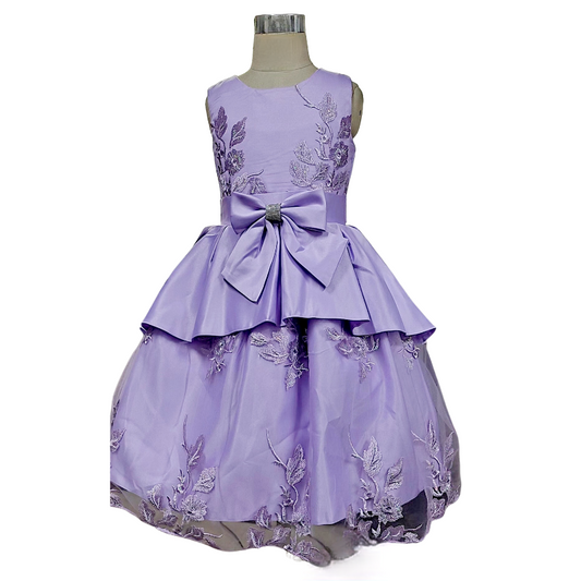 LIL MISS -  Tara Lilac - Girls Dress