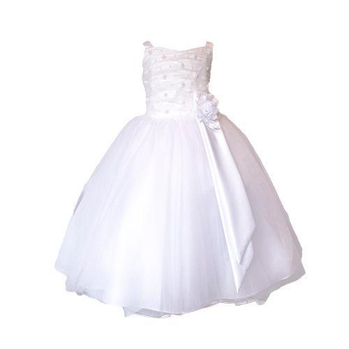 Crystal - White - Girls Dress
