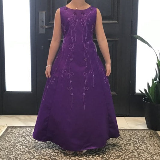LIL MISS -  Rita - Purple - Girls Dress