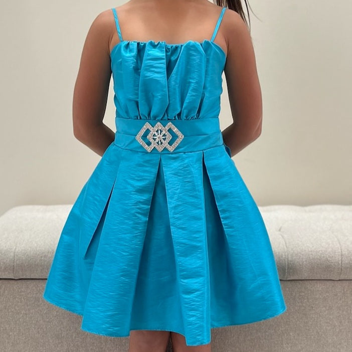 LIL MISS -  Rosie - Turquoise - Girls Dress