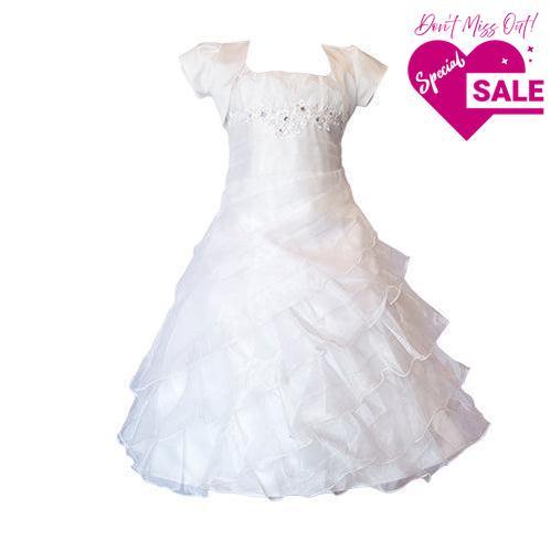 Octavia - White - Girls Dress