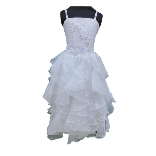 LIL MISS -  Heidi - White - Girls Dress