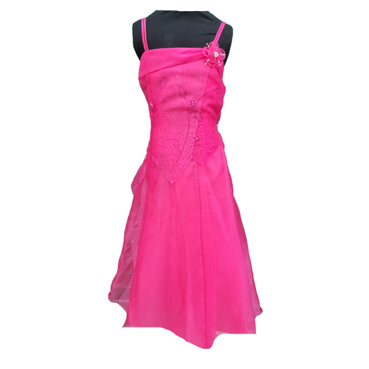 Mina - Hot Pink - Girls Dress