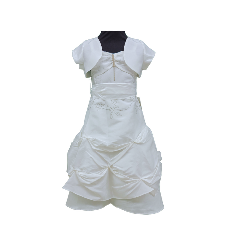 LIL MISS -  Iris - Ivory - Girls Dress