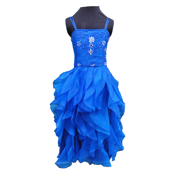 LIL MISS -  Adela - Royal Blue - Girls Dress