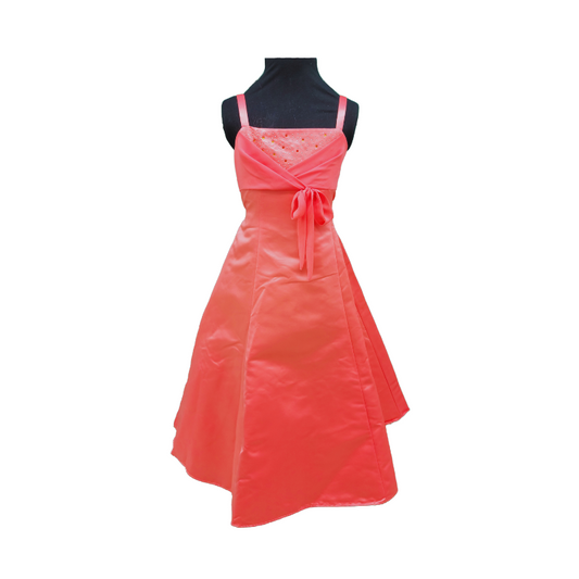 Irina - Coral - Girls Dress