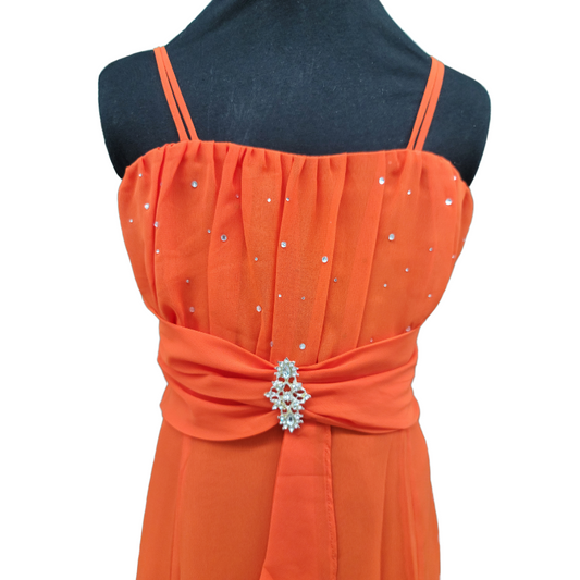 Julianna - Orange - Girls Dress
