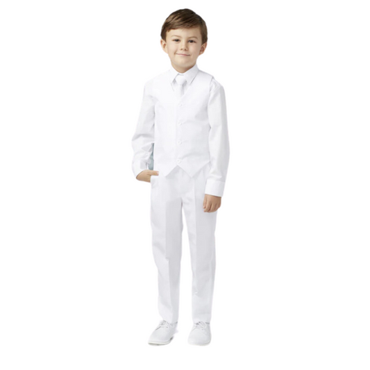 LIL MR -  4 Piece Suit Set - White