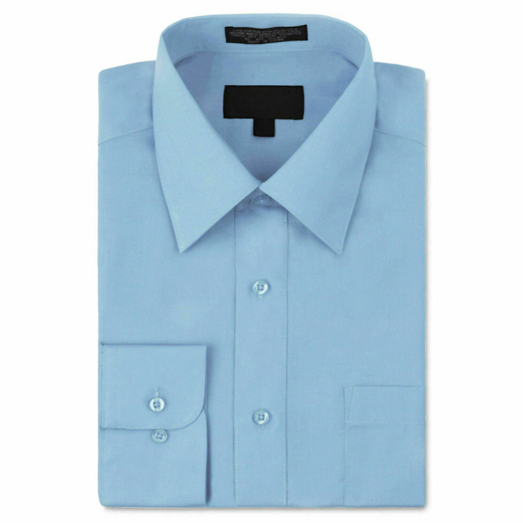 BOYS BUTTON DOWN DRESS SHIRT - LIGHT BLUE