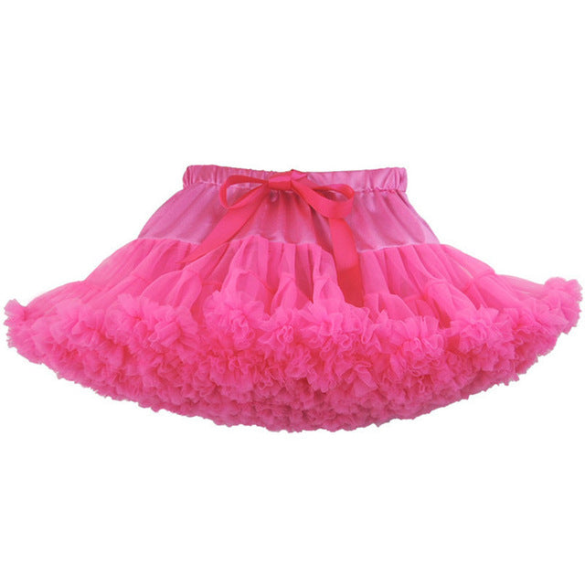 LIL MISS -  Premium Fluffy Pettiskirt - Hot Pink - Girls Dress