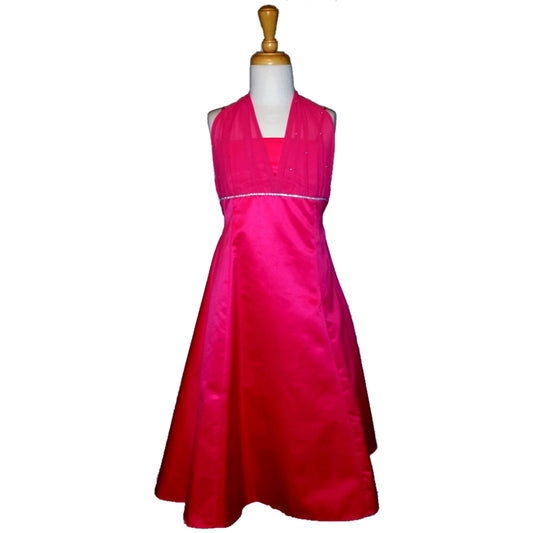 LIL MISS -  Laurel - Hot Pink - Girls Dress