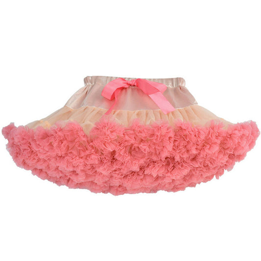 LIL MISS -  Premium Fluffy Pettiskirt - Blush/Coral - Girls Dress