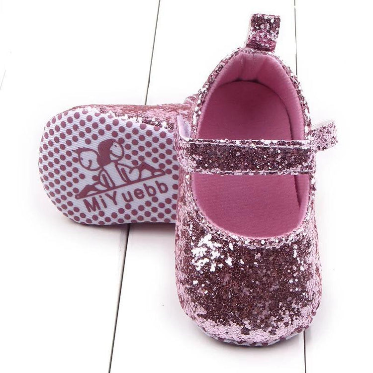 LIL MISS -  Pink Glitter Baby Shoe