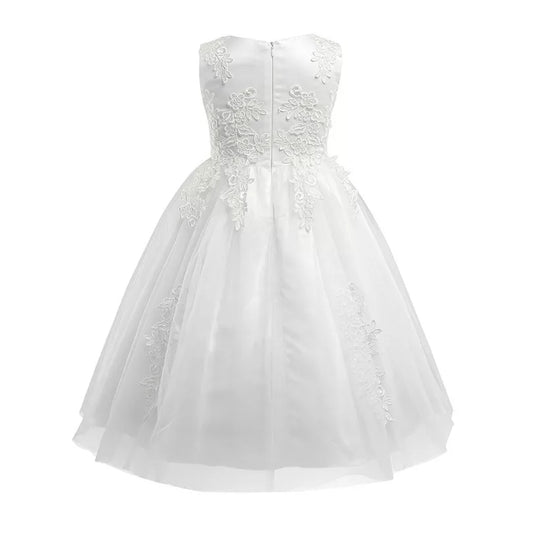 LIL MISS -  Clair - White - Girls Dress