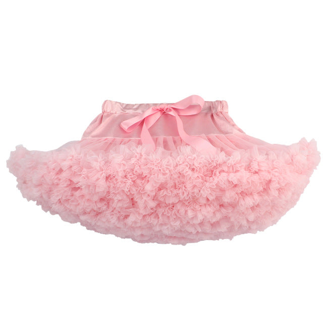 LIL MISS -  Premium Fluffy Pettiskirt - Light Pink - Girls Dress