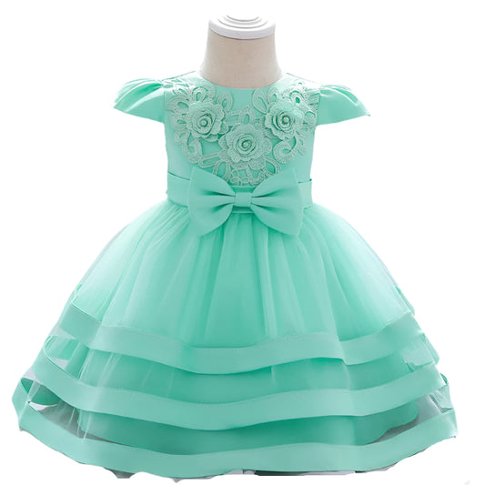 1st Birthday Signature Dress - GREEN
