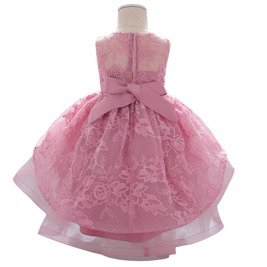 1st Birthday Signature Dress  - PINK