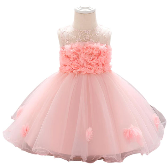 1st Birthday Signature Dress  - PINK