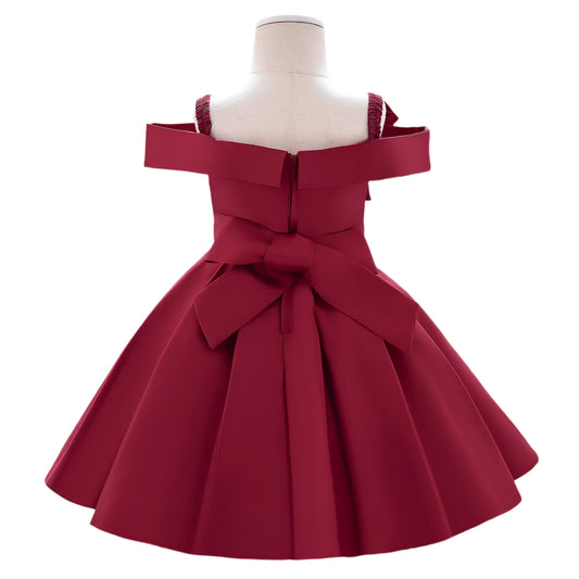 1st Birthday Signature Dress - RED