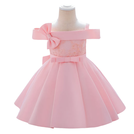 1st Birthday Signature Dress  - PINK
