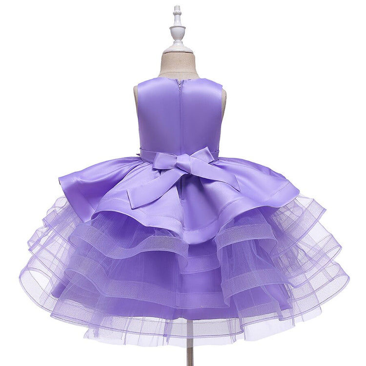 1st Birthday Signature Dress - PURPLE