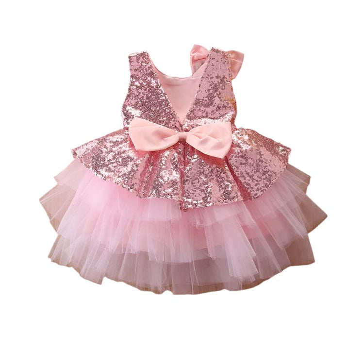 1st Birthday Signature Dress  - PINK