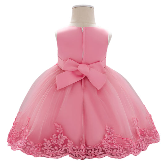 1st Birthday Signature Dress  - PINK