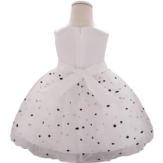 1st Birthday Signature Dress - WHITE