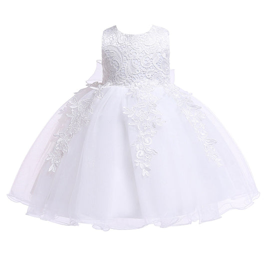 1st Birthday Signature Dress - WHITE