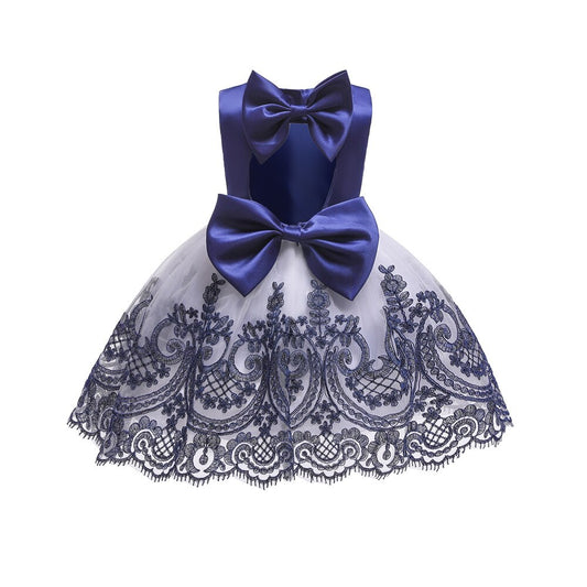 1st Birthday Signature Dress - BLUE