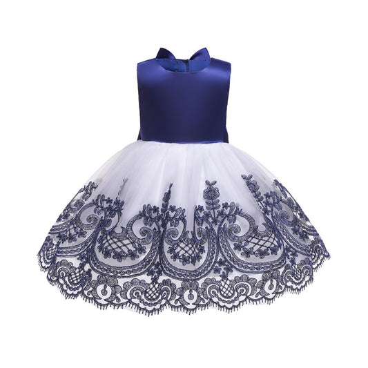 1st Birthday Signature Dress - BLUE
