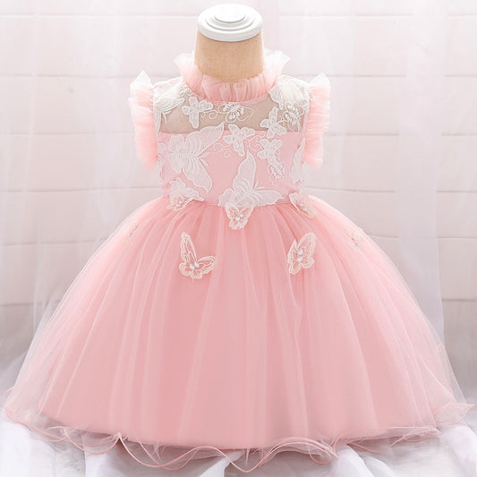 1st Birthday Signature Dress  - PINK