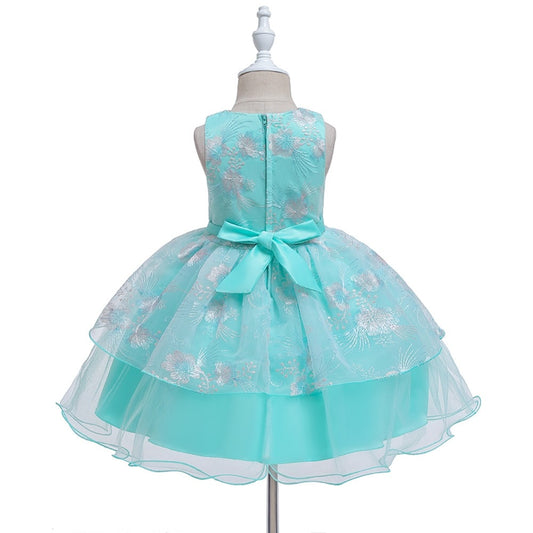 1st Birthday Signature Dress - BLUE