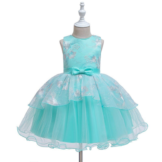 1st Birthday Signature Dress - BLUE