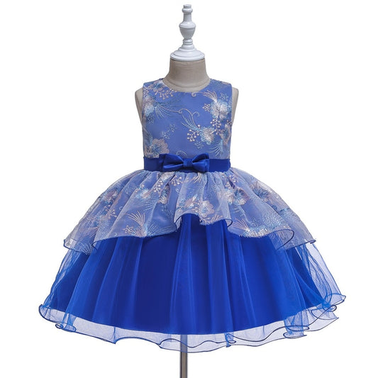 1st Birthday Signature Dress - BLUE