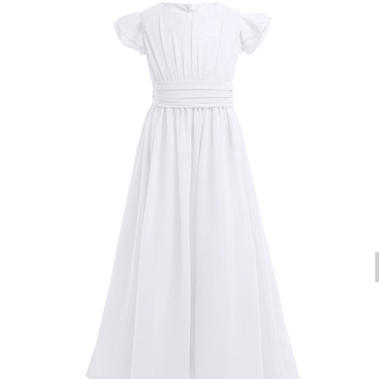 LIL MISS -  Alana - White - Girls Dress