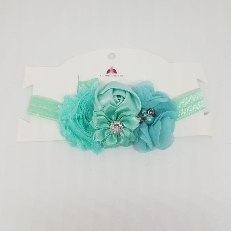 LIL MISS -  Flower Headband- Mint