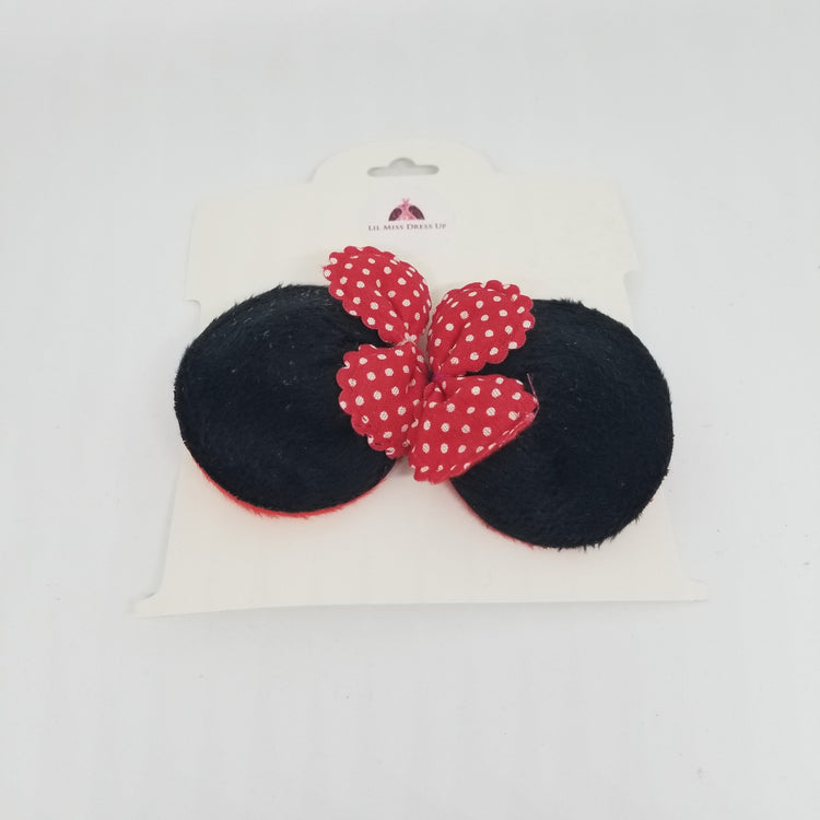 LIL MISS -  Minnie Mouse Clip In Ears- Black