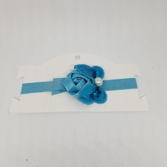 LIL MISS -  Butterfly Flower Headband - Turquoise