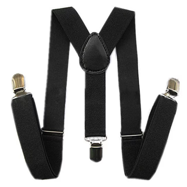 LIL MR -  Boys Black Suspenders