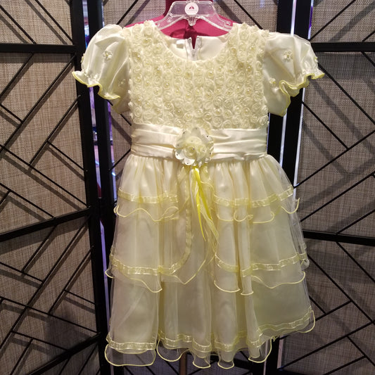 LIL MISS -  Raya - Yellow - Size 5 - Girls Dress