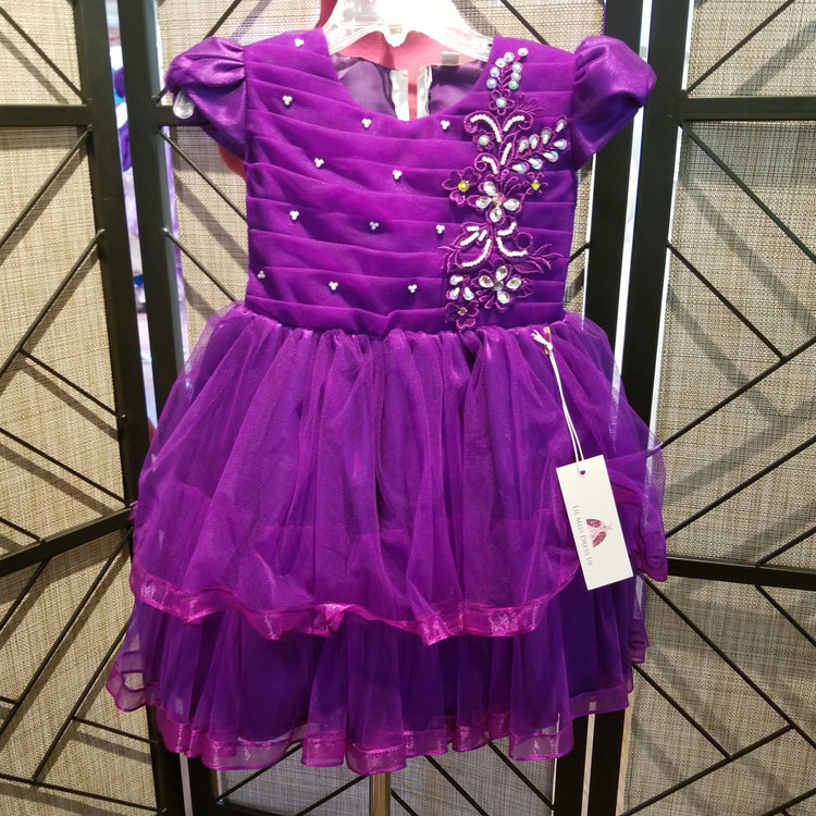 LIL MISS -  Amy - Purple - Girls Dress