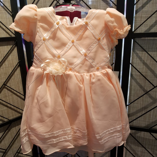 LIL MISS -  Lucy - Peach - Girls Dress