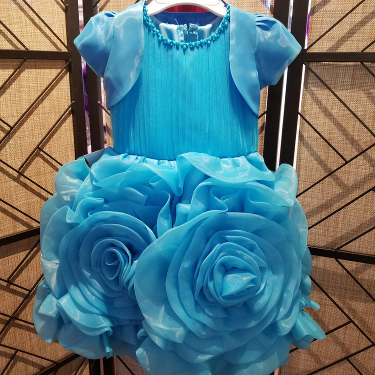 LIL MISS -  Rosalie - Turquoise - Girls Dress