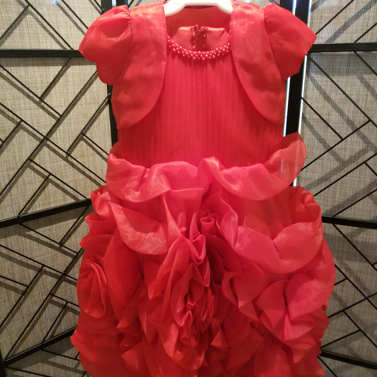 LIL MISS -  Rosalie - Red - Girls Dress