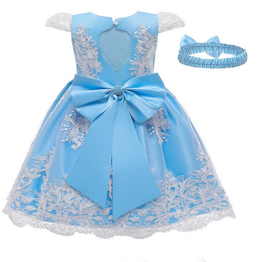 1st Birthday Signature Dress - BLUE