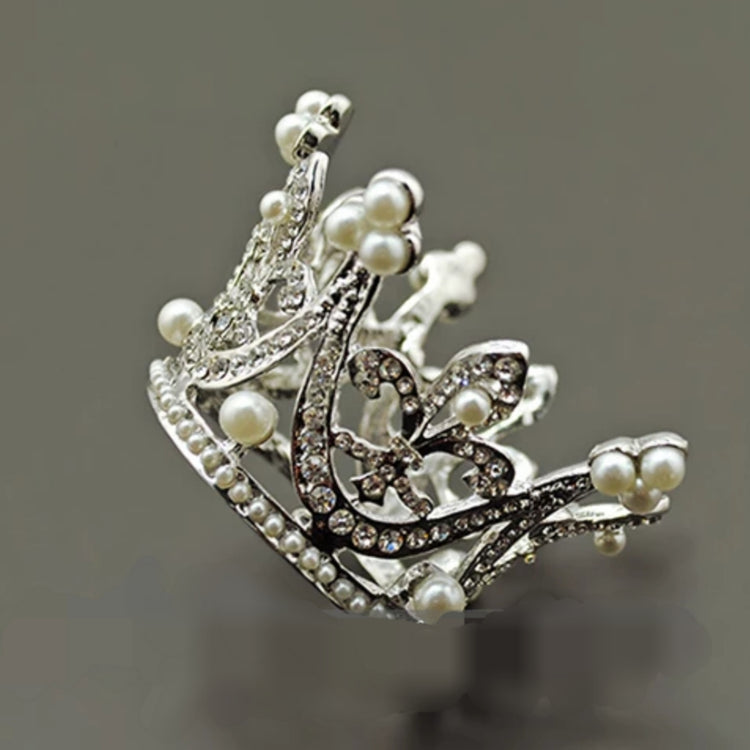 LIL MISS -  Crystal Crown Pearls 3"